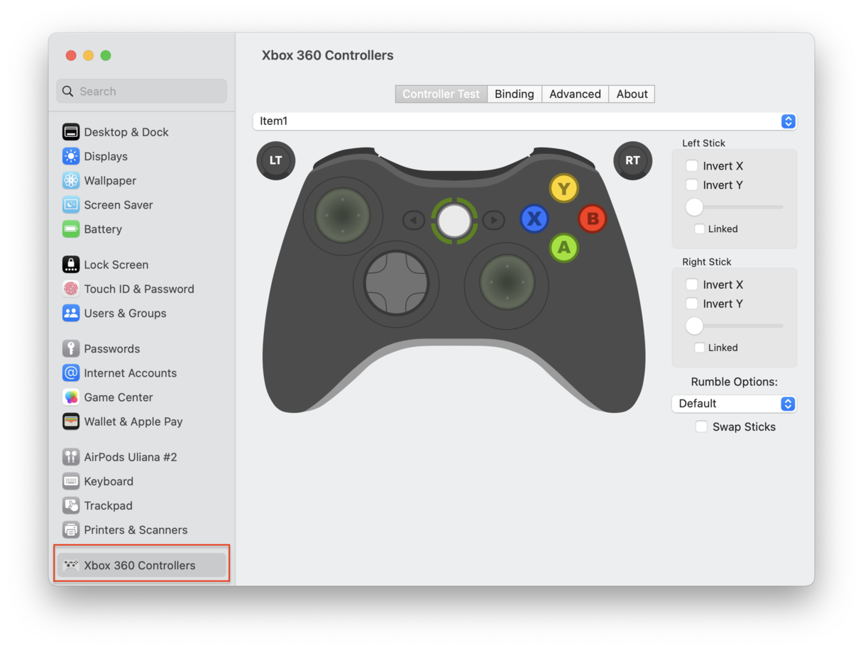 how to connect a xbox controller to a macbook